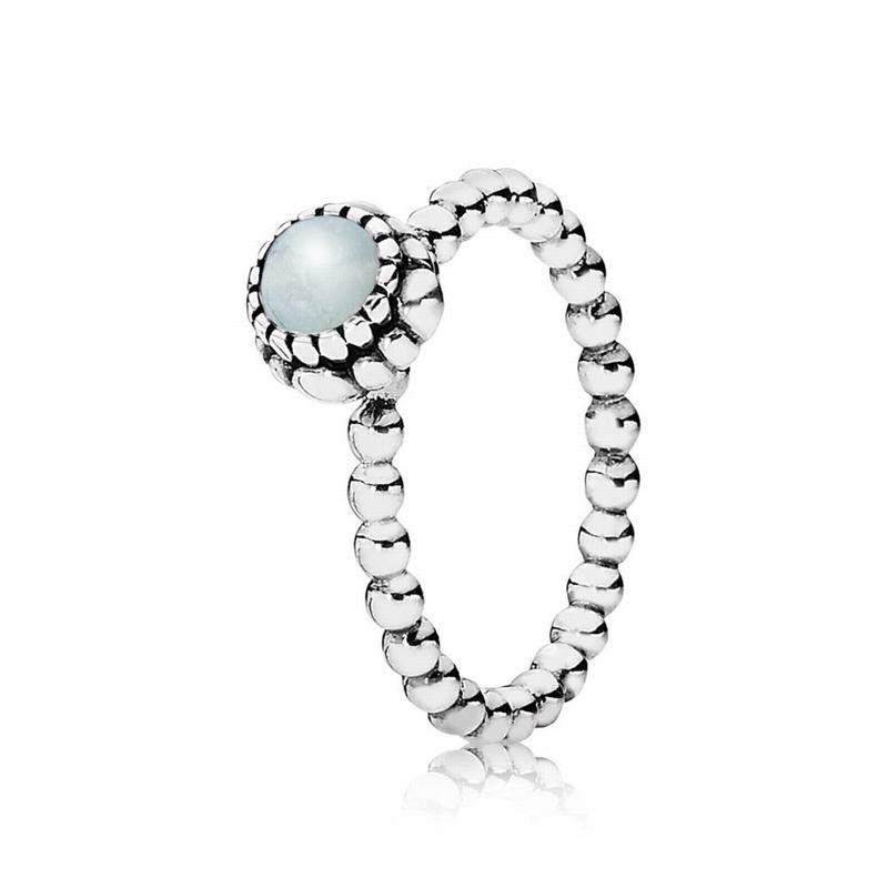 Pandora Birthday Blooms Ring March NZ, Sterling Silver (867103-PAW)